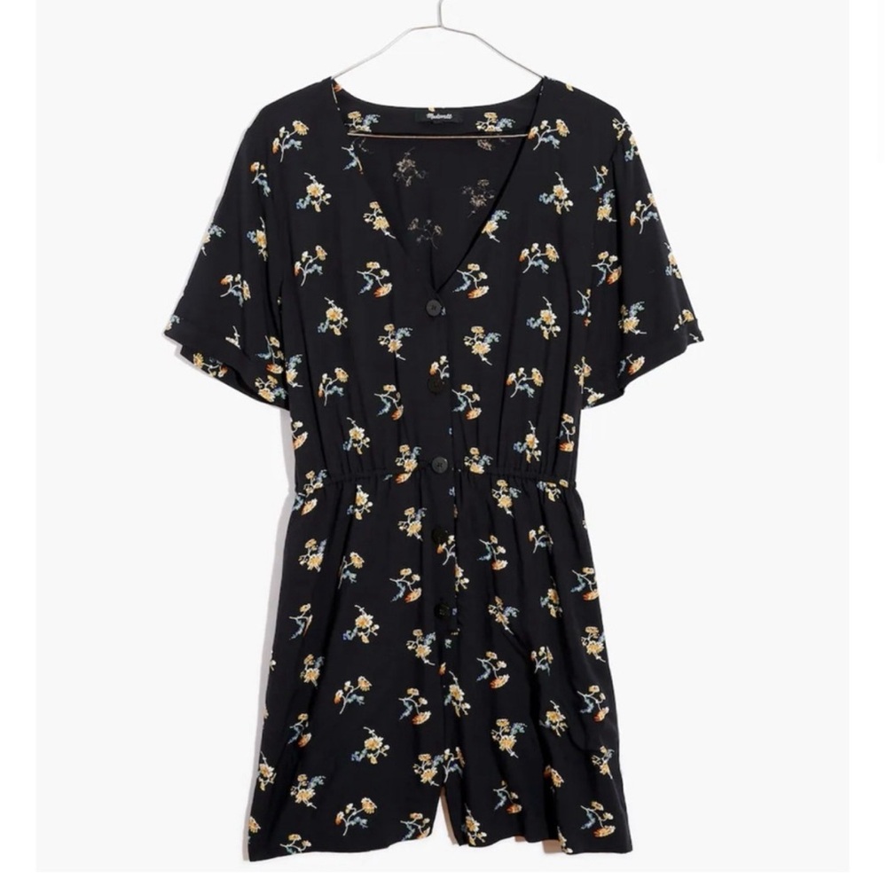 Madewell Floral Romper Size Medium